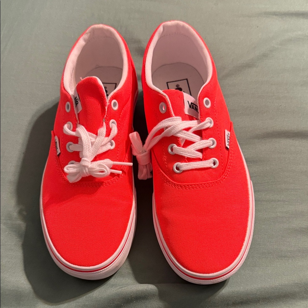 Vans Bright Orange Pink Sneakers